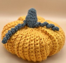 Handmade Orange Crocheted 9 Pumpkin Fall Harvest Decor
