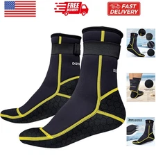 3mm Neoprene Water Socks, Anti-Slip Wetsuit Booties for Sand Proof Beach Voll...