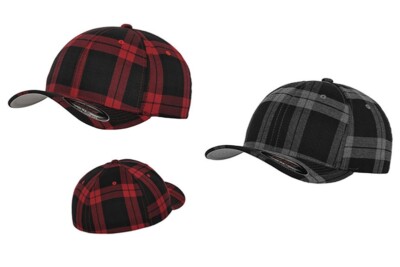 FLEXFIT Baseballkappe Glen Check Karomuster Tartan Plaid Cap Karo Kappe 6197 NEU