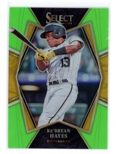 2022 Panini Select Premier Level Neon Green Prizm /99 Ke'Bryan Hayes #156