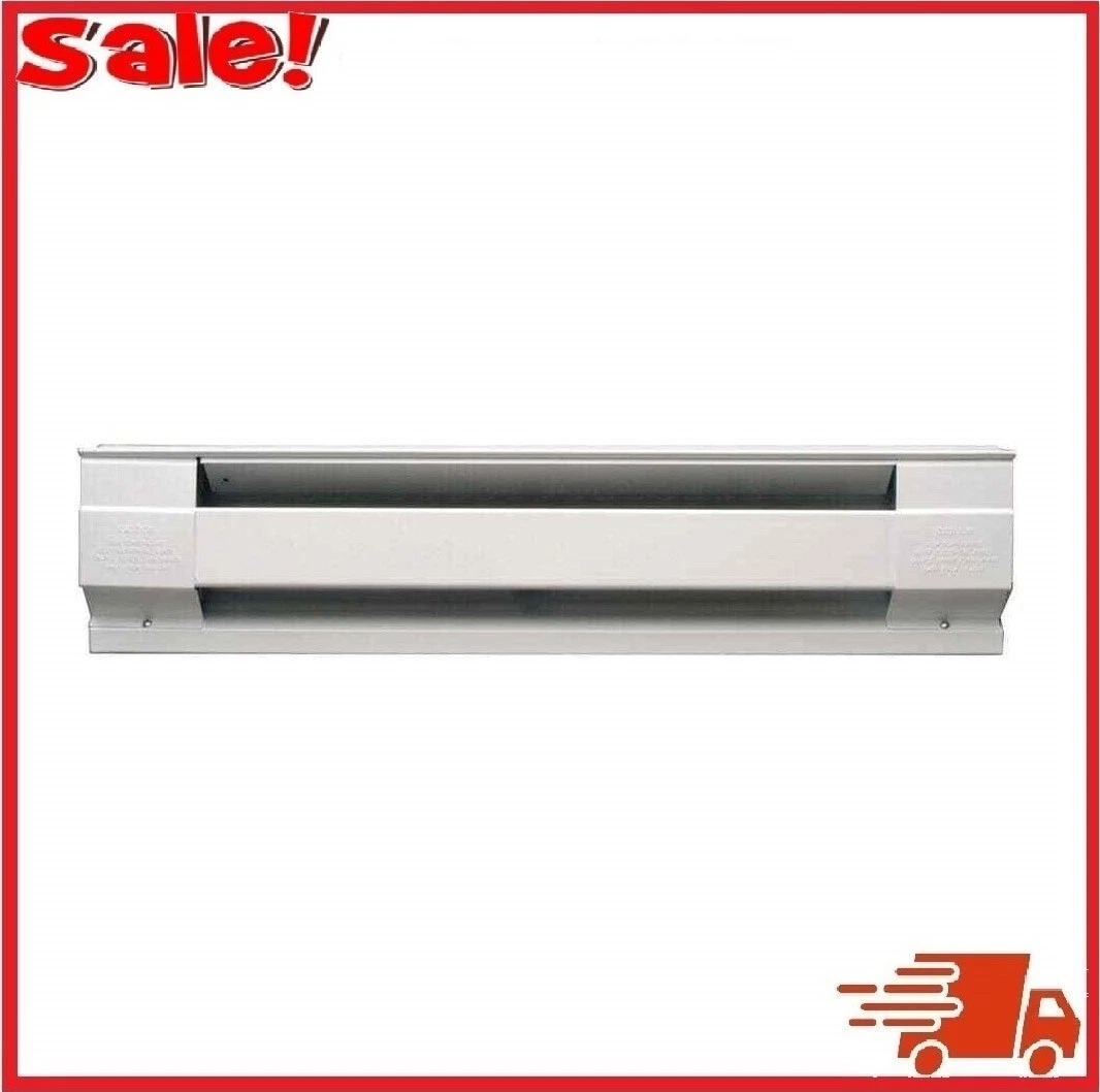 Cadet Electric Baseboard Heater Convection 60u0026#034; 1250 Watt 240 Volt 4265  BTU White | eBay