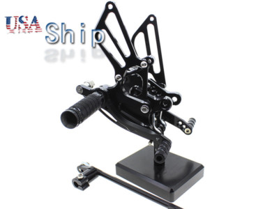 #ad #ad CNC Black Rearsets Footpegs Peg Fit Honda GP Shift CBR954RR CBR929RR 2000 2003 $116.68