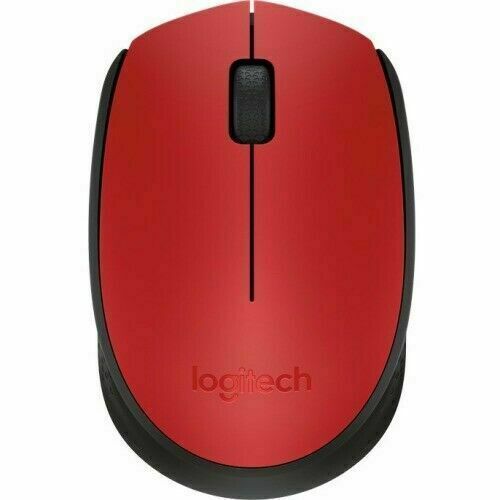 Logitech - M170 Wireless Compact Optical Ambidextrous Mouse - Red - Picture 1 of 1