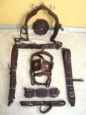 NYLON WEBBING DRIVING HARNESS FOR SINGLE HORSE CART SET FULL COB PONY SHETLAND