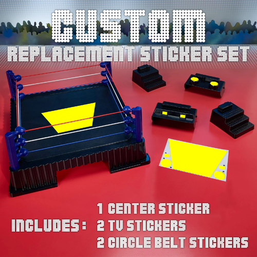 Replacement Stickers for WWE Mattel Retro Wrestling Ring - Custom ...