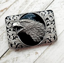 Vintage Eagle Belt Buckle 1993 Bergamot 3 1/8"