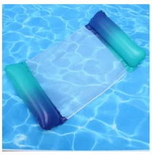 2024 Water Hammock Recliner: Inflatable Pool Lounge Bed, Floating Mattress