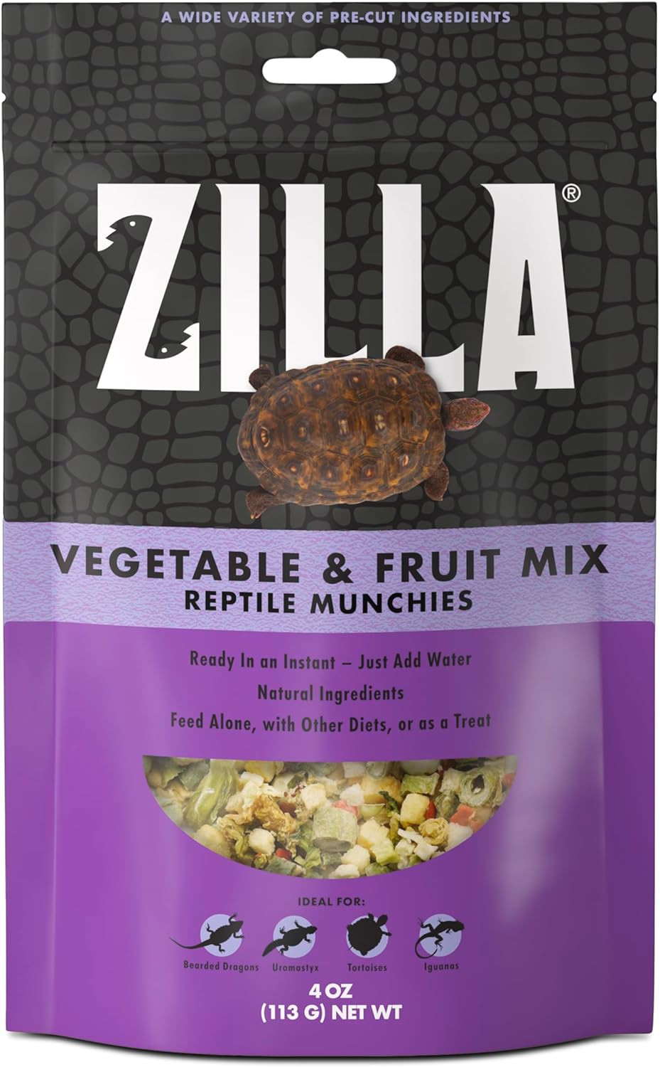 Reptile Munchies Vegetable and Fruit Mix 4 Oz.