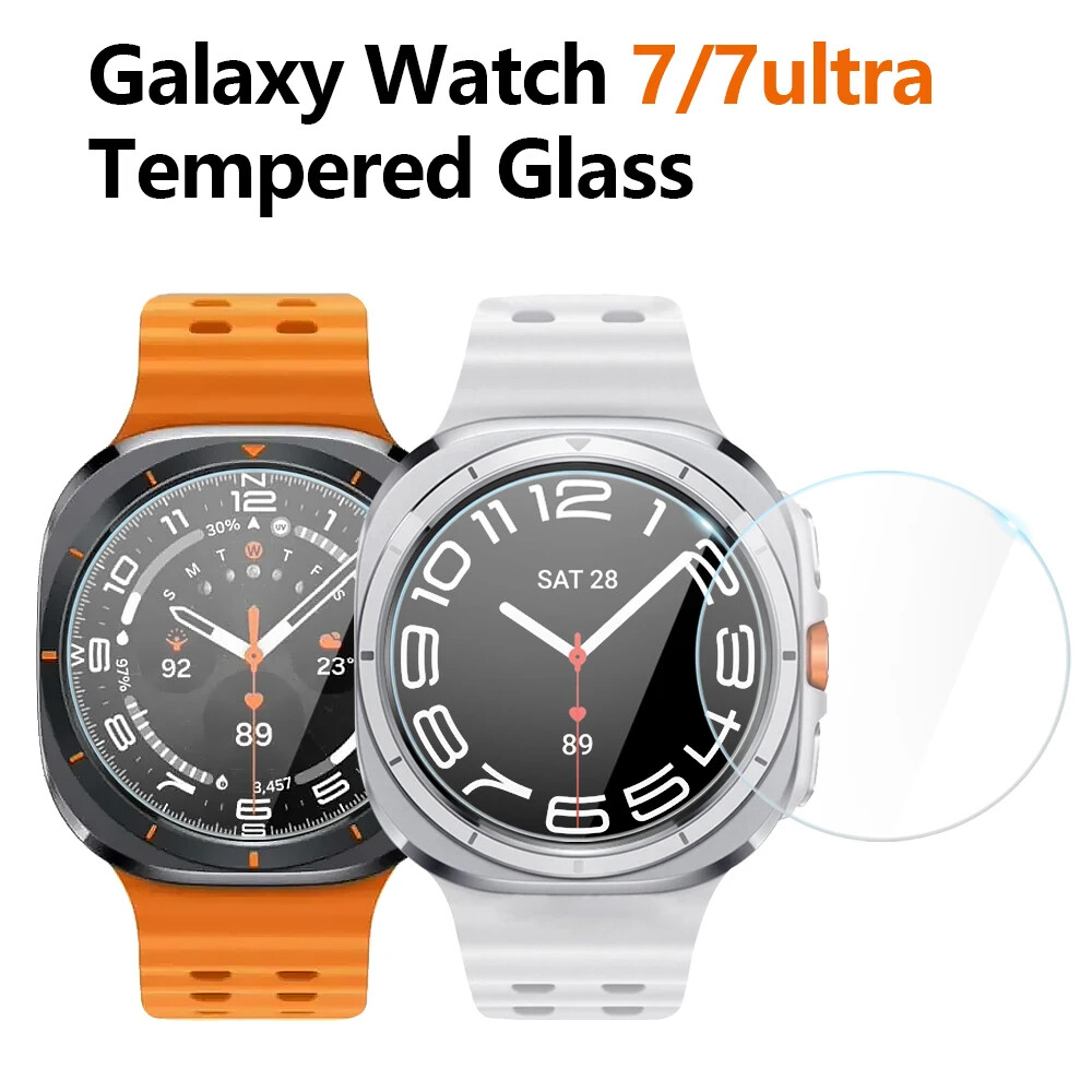 3PCS Tempered Glass Screen Protector for Galaxy Watch 7 Ultra 47mm 40mm 44mm