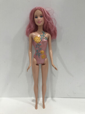 1999 Mattel Barbie Fairytopia Doll Butterfly Fairy Mermaidia No Wings Pink Hair