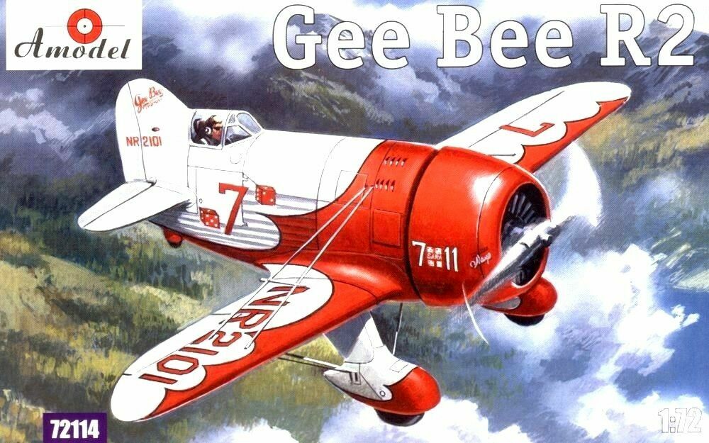 Amodel 72114 Gee Bee Super Sportster R2 Airplane model kit, 1/72