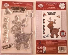 Craft BuddyUS CCST116: Craft Buddy Crystal Art Cute Reindeer A6 Stamp Set