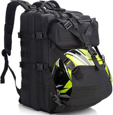 Motorcycle Helmet Backpack Bag for Men with Hard Hat Carrier/Storage, Riding Bac