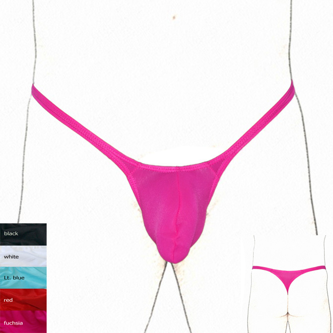 String Homme à Poche Contourée K4032 - Matière Soyeuse Douce, Taille M, Multi-Couleurs