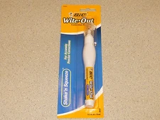 *BIG 8ml* **GENUINE** BiC White Out Correction Pen Wite-Out Pen Shake 'n Squeeze