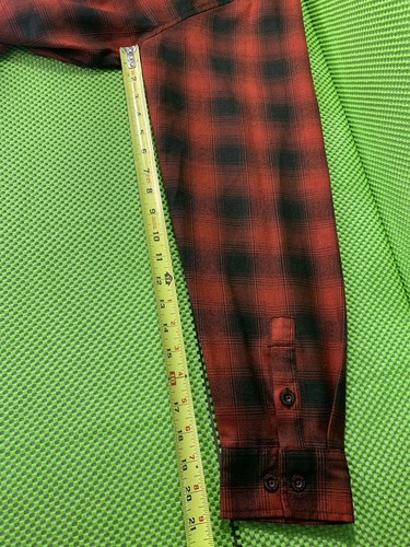 DIXXON FLANNEL COMPANY Camicia THE WATTs Uomo TAGLIA MEDIA Plaid Colore Rosso e Nero - Foto 18 di 19