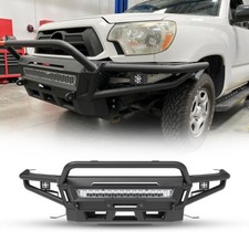 4 In 1 For 2005-2015 Toyota Tacoma Steel Front Bumper Wwinch Plate2d-ring 4 In 1 For 2005-2015 Toyota Tacoma Steel Front Bumper Wwinch Plate2d-ring