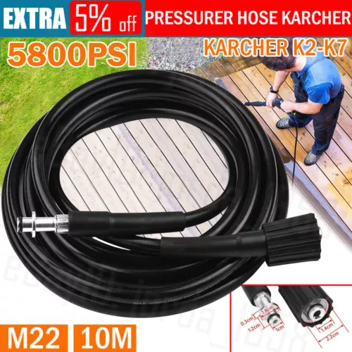 Replacement High Washer Hose 10M Washing Pipe For Karcher K2-K7 Quick Connector - Picture 1 of 12
