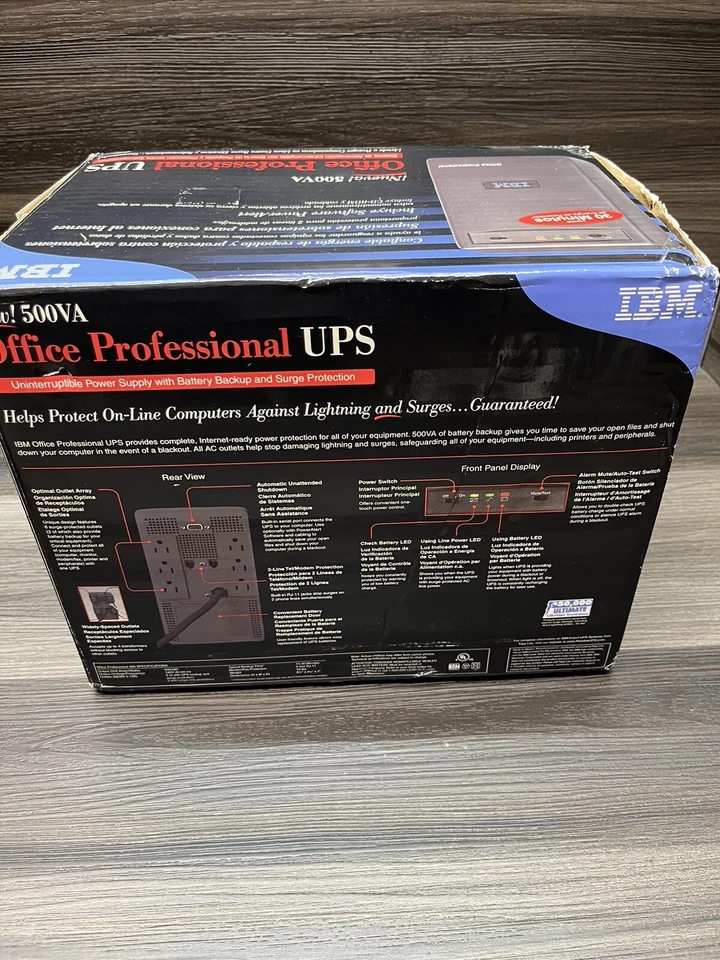 IBM Office Professional UPS 500VA *NEW* - Image 4 of 4