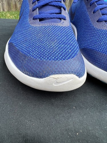 Nike Mens Flex Experience RN 7 AA7405-003 Blue & White Running Shoes Size 7 W - Picture 3 of 6