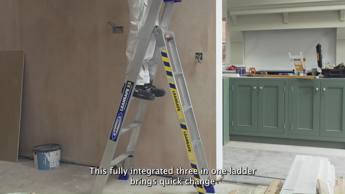 Werner LEANSAFE X3 Aluminium Multi-purpose Ladder | eBay