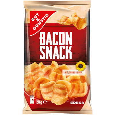 Gut&Günstig Bacon Snack herzhafter Knabberspaß 130g Packung