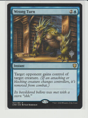 Wrong Turn Promo Pack Rare MtG Card CMR 107 Commander