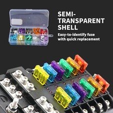 120pcs MINI Blade Fuse Assortment Auto Car Motorcycle SUV FUSES Kit APM ATM UTV