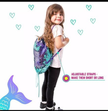 BACKPACK/Magical Mermaid Tail Sequin/school/travel bags for stylish girls/UK