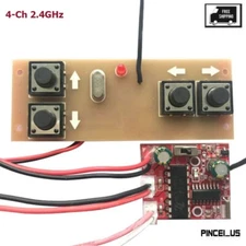 4-Ch 2.4GHz Transmitter Receiver Kit Wireless Remote Control For Toy Car Model