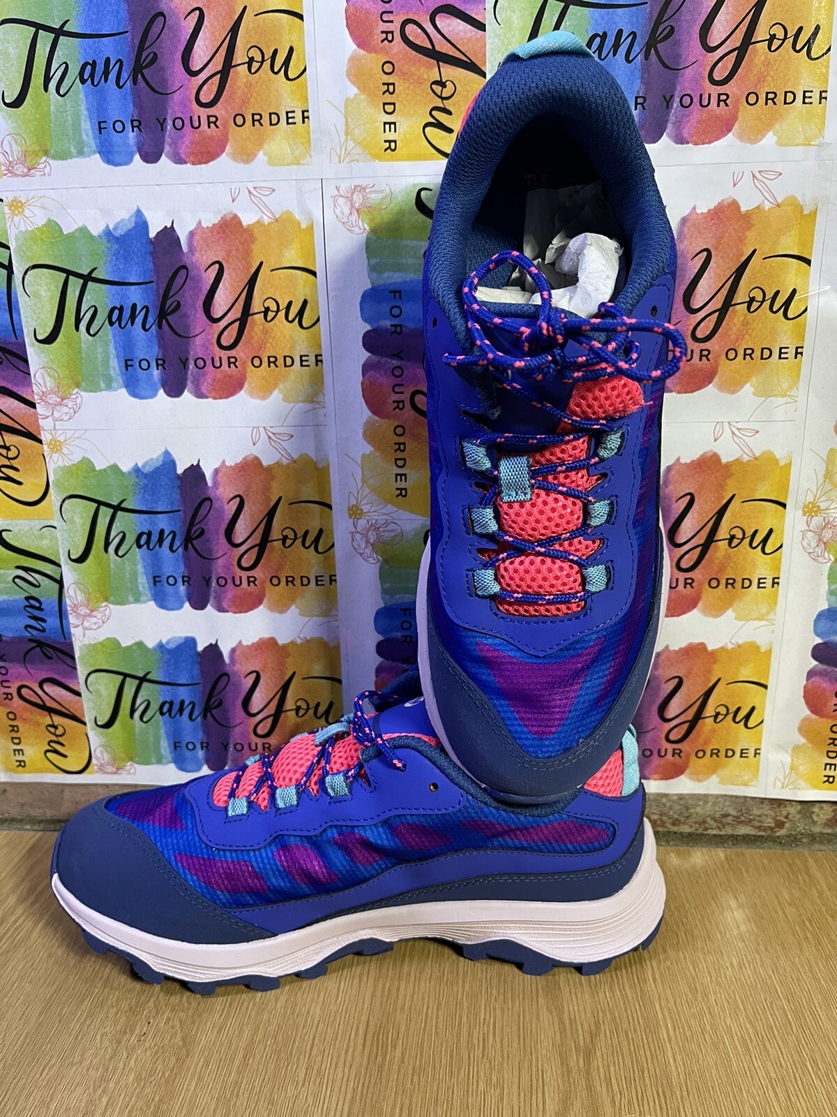 Botas de Senderismo MERREL MOAB SPEED LOW WTRPF Blue Berry TurQ Reino Unido Talla 5 M