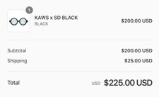 Kaws X Sons And Daughters Glasses Black In-hand
