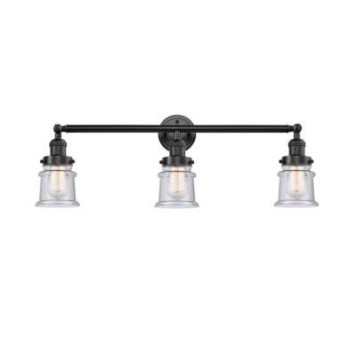 Innovations 184S-LED Small Canton 3-Lt Bath, OR Bronze/Seed - 205-OB-G184S-LED