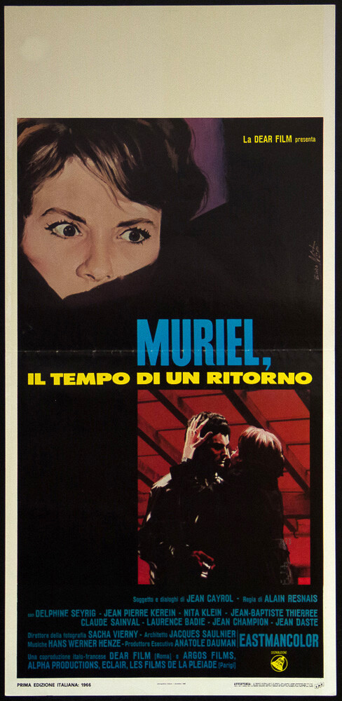 Locandina originale film Muriel, il tempo di un ritorno (1963) - Regia di Alain Resnais, Brett Kelly