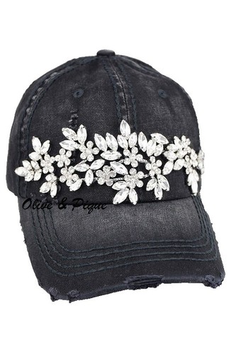 Olive & Pique Wool Hat Wide Brim Rancher Black Women’s Adjustable Bow. Olive & Pique Women main image 3