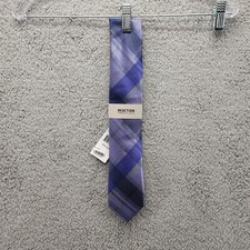 Kenneth Cole Reaction Tie Mens One Size Purple Silk