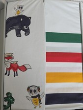 Hudson Bay Stripes 100  Cotton Baby Crib Sheets Set Of 2 Oeko - Tex