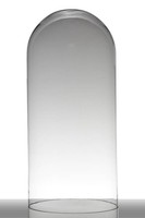 Inna-Glas Glashaube - Glasglocke Adelina, Zylinder - Rund, Klar, 59,5Cm, Ø 28Cm