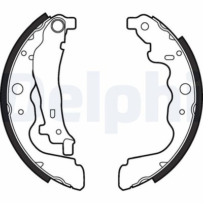 Bremsbackensatz DELPHI LS2022 für DUSTER DACIA ZOE CLIO EXPRESS DOKKER RENAULT 2