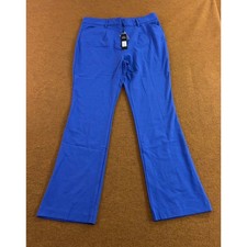 Fashion Nova Womens XL Royal Blue Tasha Dressy High Rise Flare Pants NWT
