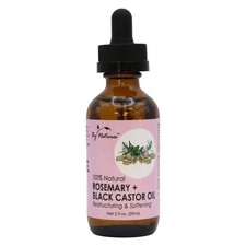 By Natures Pure Black Castor Oil Rosemary 2 Oz. Case of 12