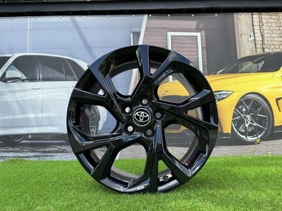 4X R17 Zoll 5x114.3 Toyota C-HR Style Schwarz 7J ET45 Alufelgen