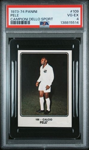 PSA 4 1973-74 Panini #109 Pele HOF Soccer Campioni Dello Sport graded *138815514