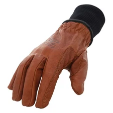 Fleece Lined Cut Resistant Buffalo Leather Driver Winter Work Glove, TKLDC3-08