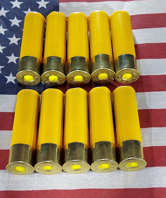 20 GAUGE 2 3/4'' SNAP CAPS TRAINING ROUNDS SET OF 10 ''SAFETY YELLOW'' 1 oz ea