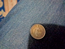 1958 Swiss 1/2 Franc Silver Coin. 83.5% silver, Good Condition
