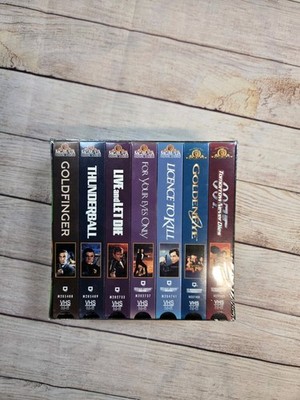 NEW 007: The James Bond Collection, 7-Tape VHS Sealed Set Sean Connery