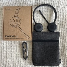 Jabra Evolve 65 TE Third Edition Wireless Dual-Ear Headphones Black Open Box