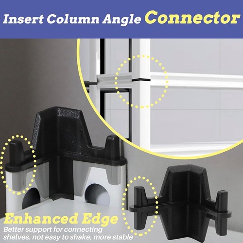 20PCS Connettori Post Inserti per Scaffale Scaffale Scaffale Resistente - Plastica,6936 - Foto 5 di 7