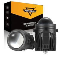 Auxbeam 2 Inch 70w Bi-led Fog Lights Projector Lens 200 Brighter For Toyota Auxbeam 2 Inch 70w Bi-led Fog Lights Projector Lens 200 Brighter For Toyota